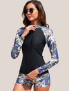Maillot de bain Gainant 2 pieces à fleurs