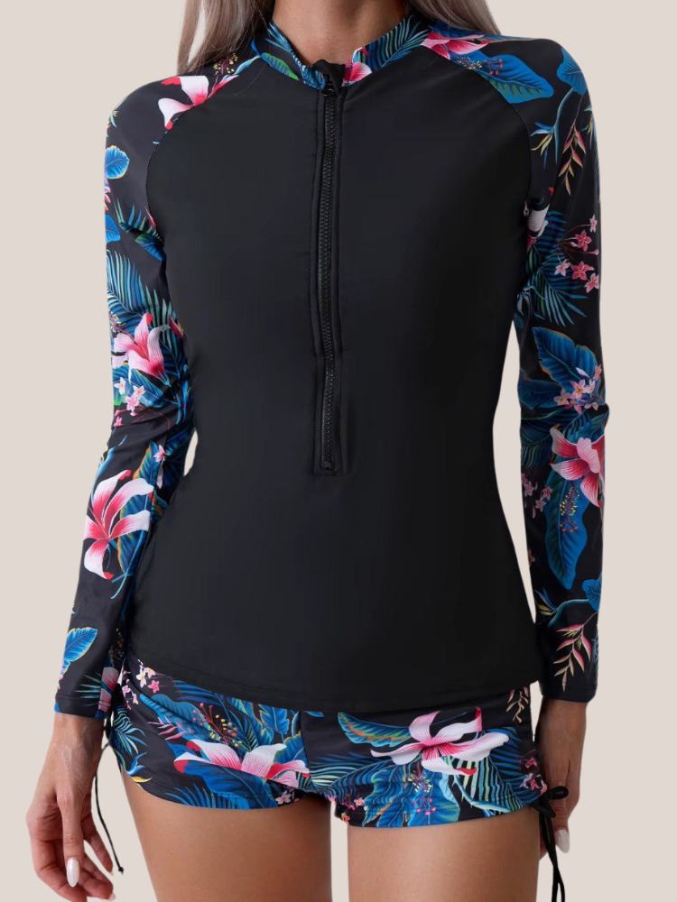 Maillot de bain 2 pièces manches longues