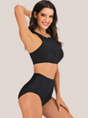 Maillot de bain gainant 2 pièces taille haute