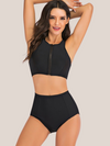 Maillot de bain gainant 2 pièces taille haute