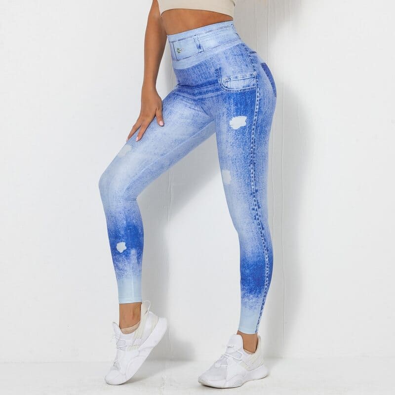 Legging Effet Jean Amincissant