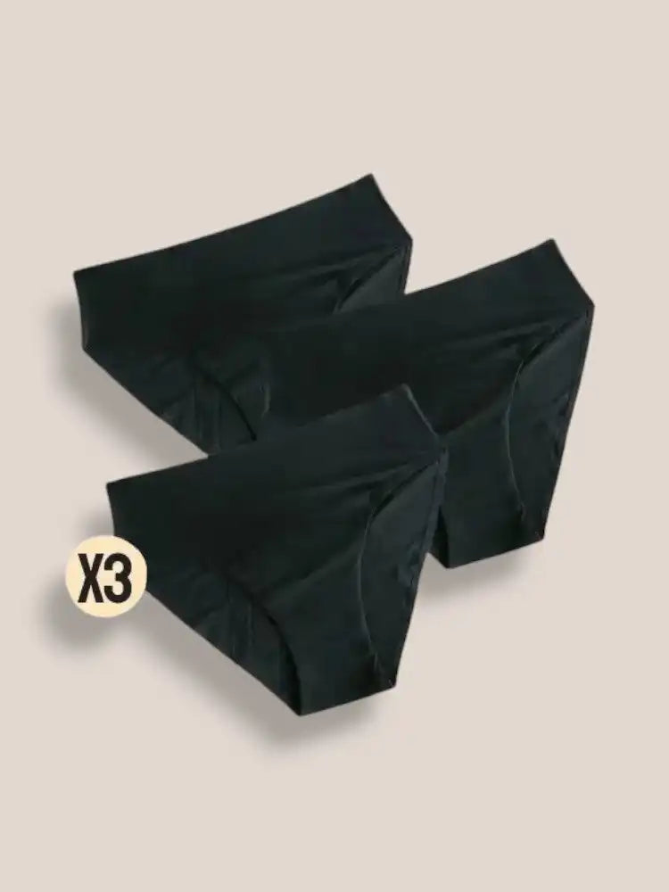 Lot 3 Culottes Menstruelles Noires