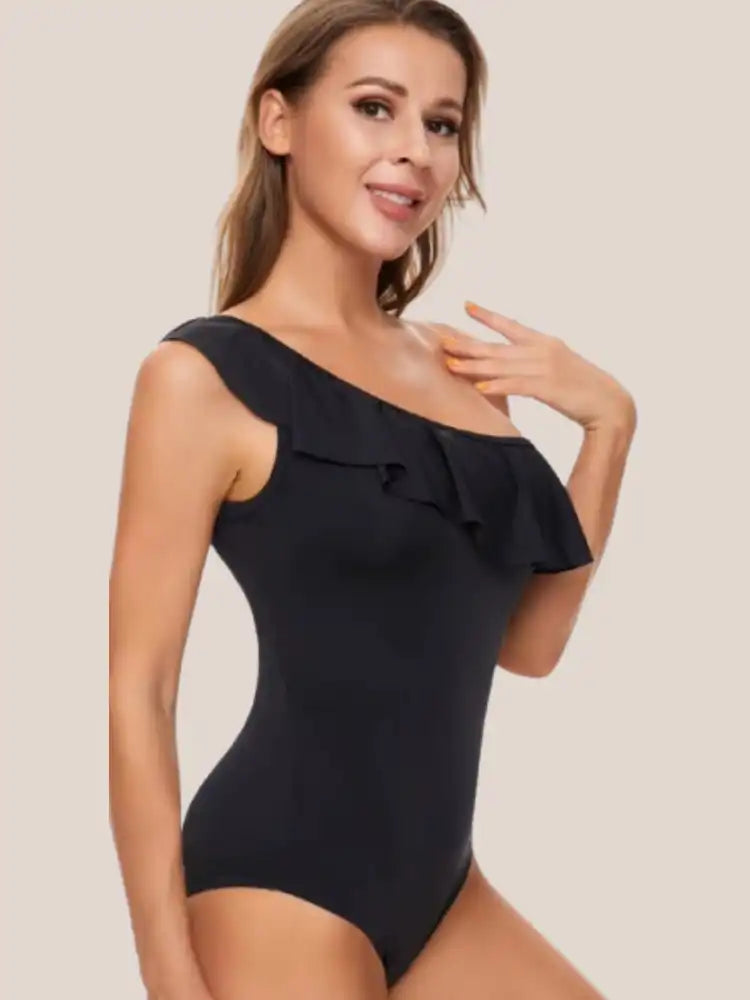 Maillot de bain 1 Piece gainant noir