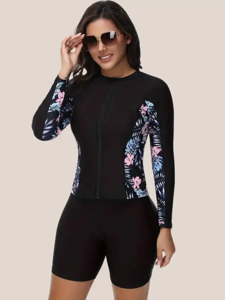 Maillot de bain Manche Longue noir