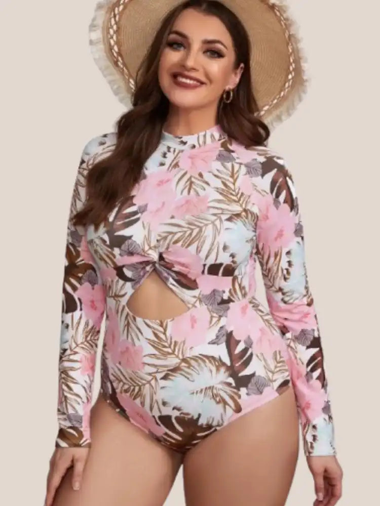 Maillot de bain gainant fleuri