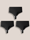 Lot de 3 Strings Taille Haute Sans Couture