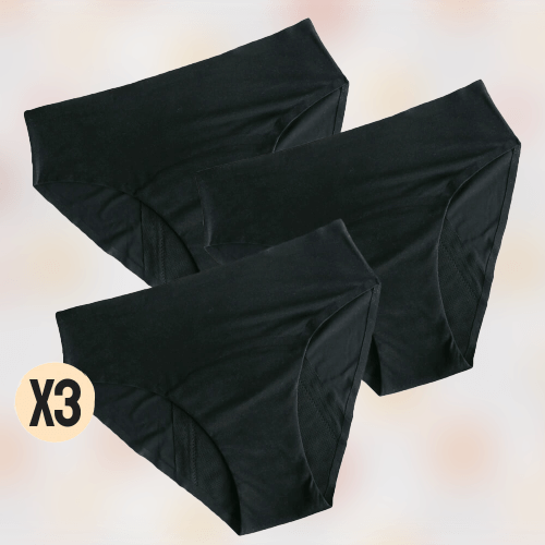 Lot 3 Culottes Menstruelles Noires